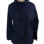 32° Heat Blue Cowl Neck Pullover Activewear Sweatshirt Round Bottom Top ~ XL Photo 0