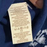 Free People  Blue White Jasmine Floral Embroidered Long Bell Sleeve Gauzy Dress 2 Photo 12