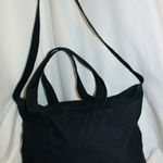 Denim Overnight Messenger Bag Ethnic Embroidery Travel Carry On Weekender Large Tote with Fringes Photo 2