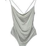 Abercrombie & Fitch NEW  Soft AF Drapey White Sleeveless Tank Bodysuit Top Size M Photo 0
