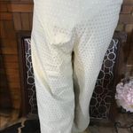 Lane Bryant CREAM & GOLD CROPPED POLKA DOT PANTS (26W) Photo 7