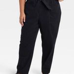 Ann Taylor Elastic High Waist Tapered Leg Pant With Belt Sz 18 Photo 0