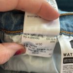 Levi's  Premium Wedgie Straight Fit Cheeky Jean Sz 30X27” (10) Crop Med Wash Photo 9