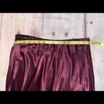 Johnny Was  Silky Maroon Maxi Skirt sz S Photo 5