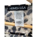 Leopard Print Mini Dress L Animal‎ Print Knit Criss Cross Neckline Casual Boho Size L Photo 2