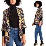 ZARA  | Tropical Floral Open Front Blazer | S Photo 3