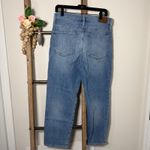 Madewell  Classic Straight Jean Medium Wash Distressed Size 30 Photo 4