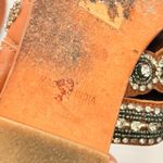 Anthropologie  Cressida Embellished‎ Sandals US 10 Boho Fall Retro Indie Photo 3