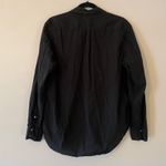 Xirena Beau Black Long Sleeve Button Down Shirt Boyfriend Oversized size Medium Photo 5