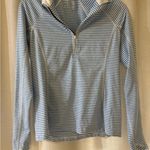 Vineyard Vines  Striped Blue White Quarter Zip Pullover Women’s XXS Athletic Top Photo 0
