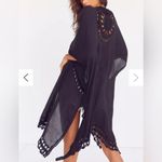 Anthropologie Do Everything In Love Black Crochet Kimono One Size Photo 1