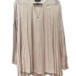 Forever 21 Oatmeal V-neck oversized tunic blouse with pockets size medium Photo 3