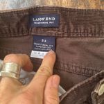 Lands' End  brown corduroy traditional fit size 33 pants Photo 8