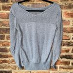 NYDJ  Not Your Daughter's Jeans Silver Gray Metallic Sweater Women's Size Small Photo 3