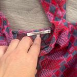 Tularosa X Revolve Embroidered Wide Leg Jumpsuit Red and Pink Patterned Cropped Photo 6