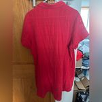 CAbi  Red Short Sleeve Swim Coverup Photo 2