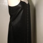 BLANK NYC  slip dress BLACK STUDDED VEGAN LEATHER M Photo 6