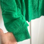 Aerie  Women's S Flurry Crewneck Sweater Kelly Green Plush Fuzzy Pullover New Photo 3