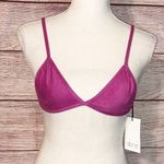 Dbrie Orchid Suede Triangle Bikini Top Size XS Photo 0