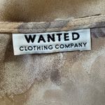 Vintage Y2K Wanted Clothing Company Tan Floral Print Micro Mini Skirt Size XS Photo 7