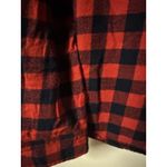 The American Dream Red And Navy Plaid Button Up Slim Fit Women's Shirt Size XL Photo 8