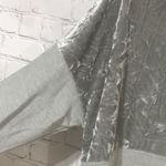 Velvet trim long comfy hoodie gray size Large Photo 5