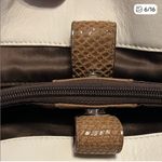 Coach  Penelope White and Brown Leather Shoulder/Tote Bag, No. B1182-F16532 Photo 5