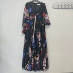 Mac Duggal  Bishop Sleeve Floral Print Dress, Size 14 - NWT Photo 3