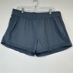 Athleta  Go To Distance Shorts Grey Elastic Waist Zip Back Pocket Stretch Photo 1