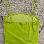 Neon Velvet Tank Top Green Photo 1