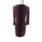 White House | Black Market Red Black Patterned Shirt Dress Size XS Photo 1