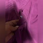 Misook Purple  sweater tank set L fall casual classic knit $300 Photo 3