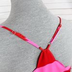 J.Crew Scalloped Striped Cami Halter Tank Top Shirt Pink Red 4 Photo 6