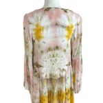 Young Fabulous and Broke  Rosa Mini Dress Olive Venus Tie Dye Oversized Boho XS Photo 5