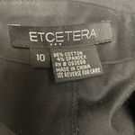 Etcetera  Black Button Down Shirt Dress Size 10 EUC Office Casual Dressy Photo 1