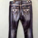 Y2K ReRock Express Jeans Womens 10L Barely Boot 32x34 Whisker Dark Low Rise Blue Size undefined Photo 1