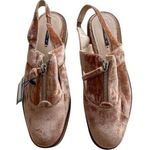 ZARA  Velour Slingback Shoes size 10 Photo 0