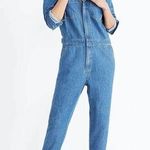 Madewell Blue Denim Jumpsuit Photo 0