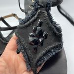 Jack Rogers Black Beaded Fringe Sandals Womens 11 Boho Beachy Summer Vacation Photo 7