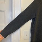 Varley Albret Long Sleeve Side Zipper Mini Dress Charcoal Marl Gray Sz Small Photo 6