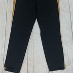 ZARA  trafaluc black pants with yellow line cropped dress pants Photo 1
