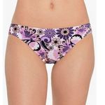 Salt + Cove Juniors Printed Hipster Bikini Bottoms Paisley Floral White Purple L Size undefined Photo 0