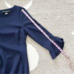 Karl Lagerfeld Paris Navy Scuba Crepe Sheath Dress Size 6 Photo 8