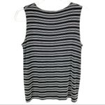 Hot Cotton Vintage Black White Striped Slinky Tank Top Small Multiple Photo 2