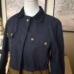J.Crew Two Tone Cotton Canvas Barn Jacket Trench Corduroy Collar Size XS Photo 4