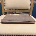 Lucky Brand Textured Taupe Large Suede Crossbody Purse Photo 12