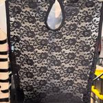Roommates  Black Sleeveless with Lace Top Dress Photo 5