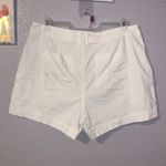 A New Day Stretch White High Rise Khaki Shorts Photo 4