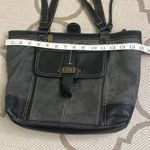 BOC vegan leather multiple pockets Black Gray shoulder tote Bag Photo 15