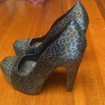 Betsey Johnson  Blue Leopard Heels Photo 0